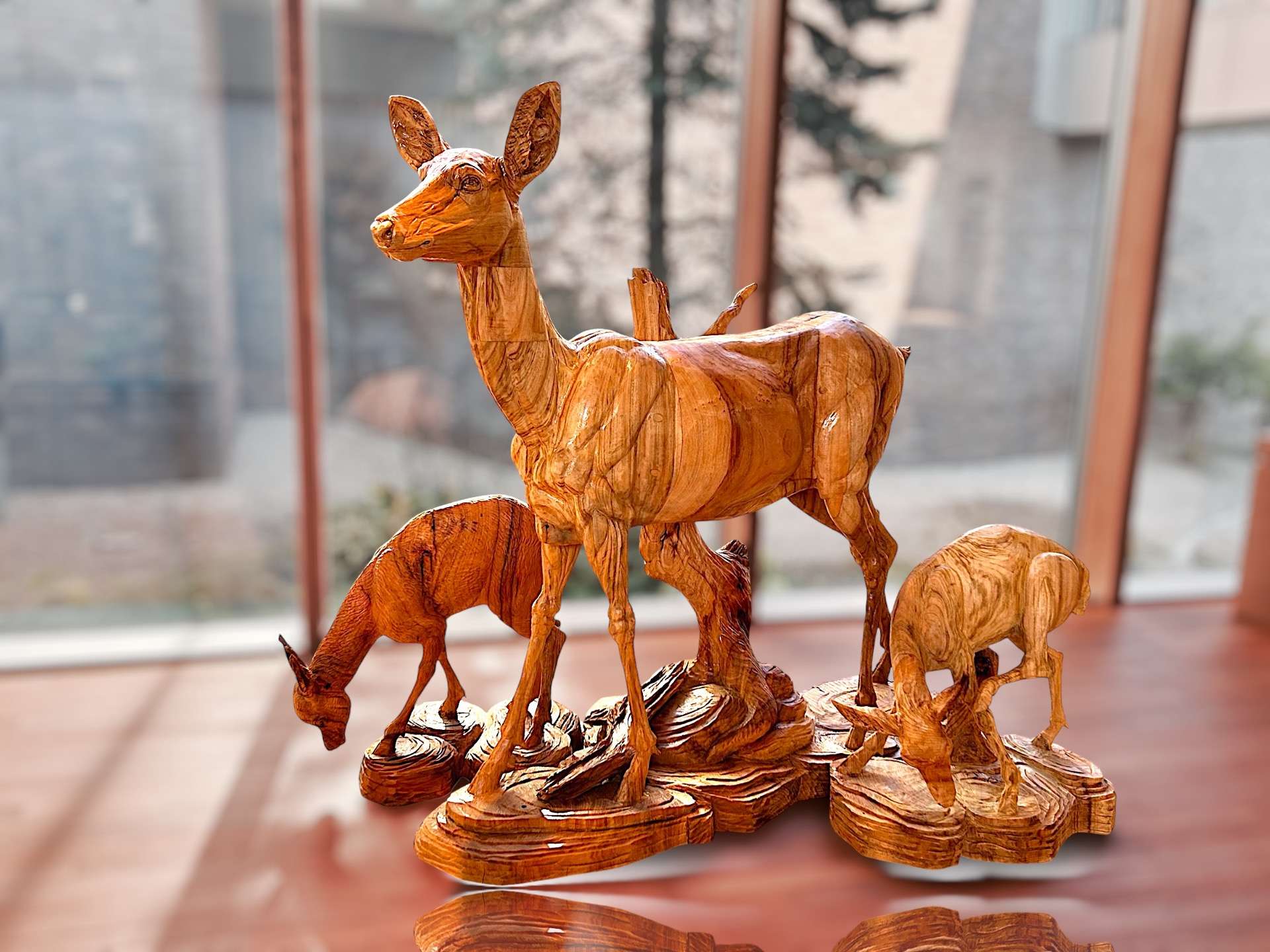 希少品 ココス 木彫り 立体 木製看板 ウッドアート 絵 希少品 ココス